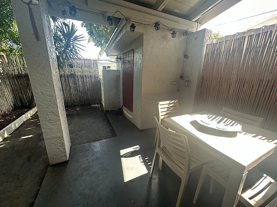 Private Fenced Patio