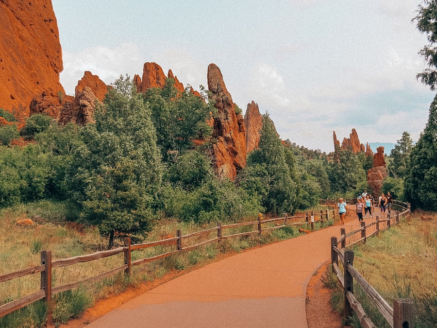 Garden of the Gods park nearby.