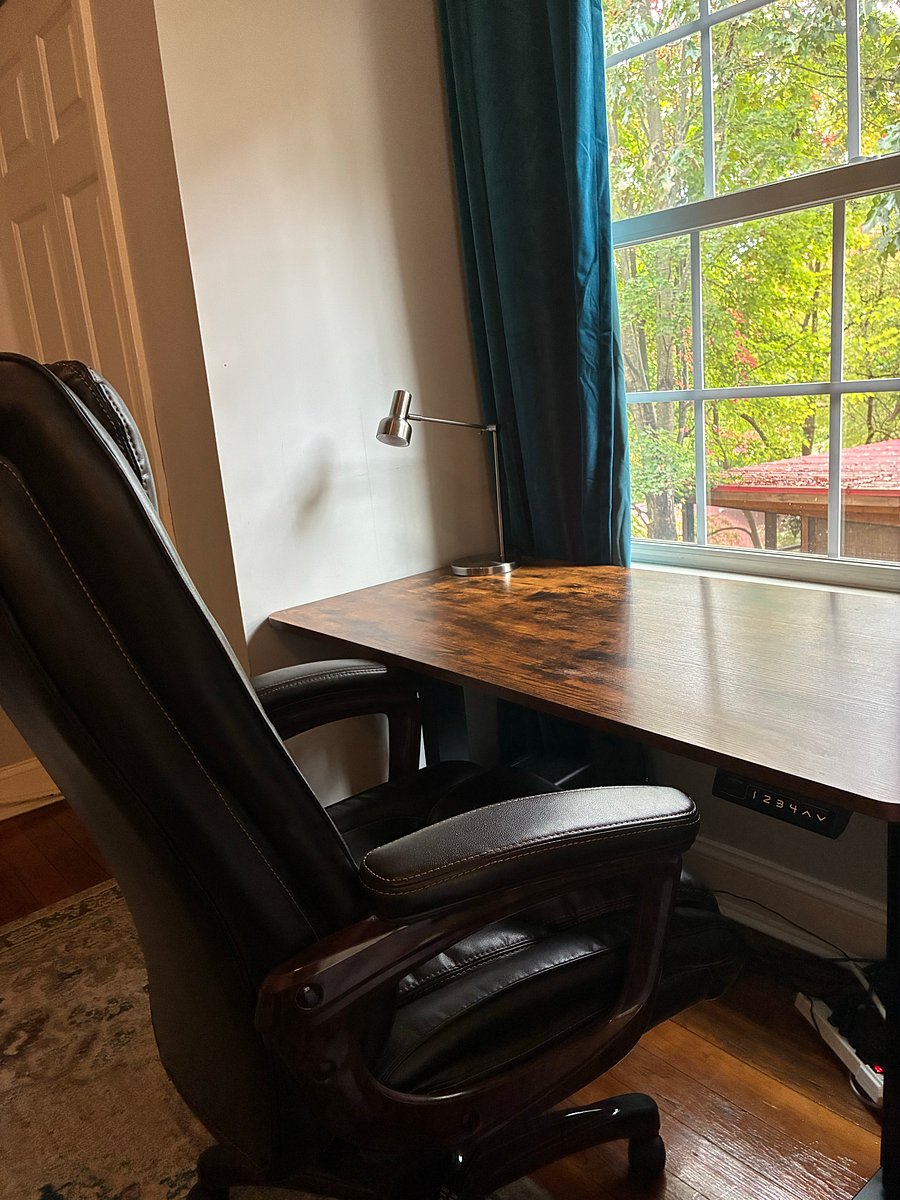 Dedicated office space in master bedroom.