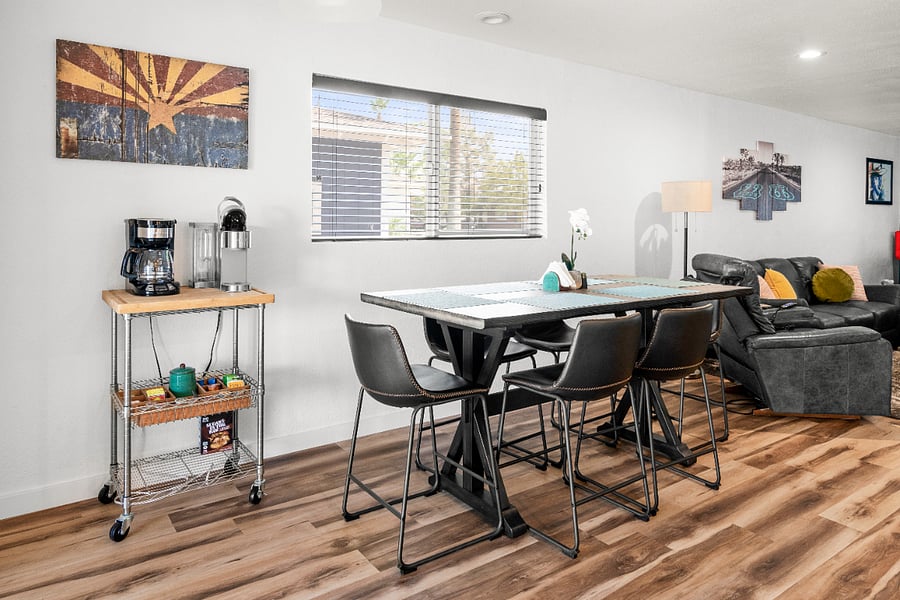 Coffee bar and Dining table