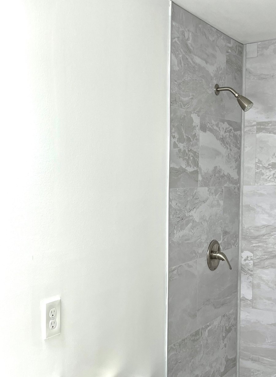 Spacious shower