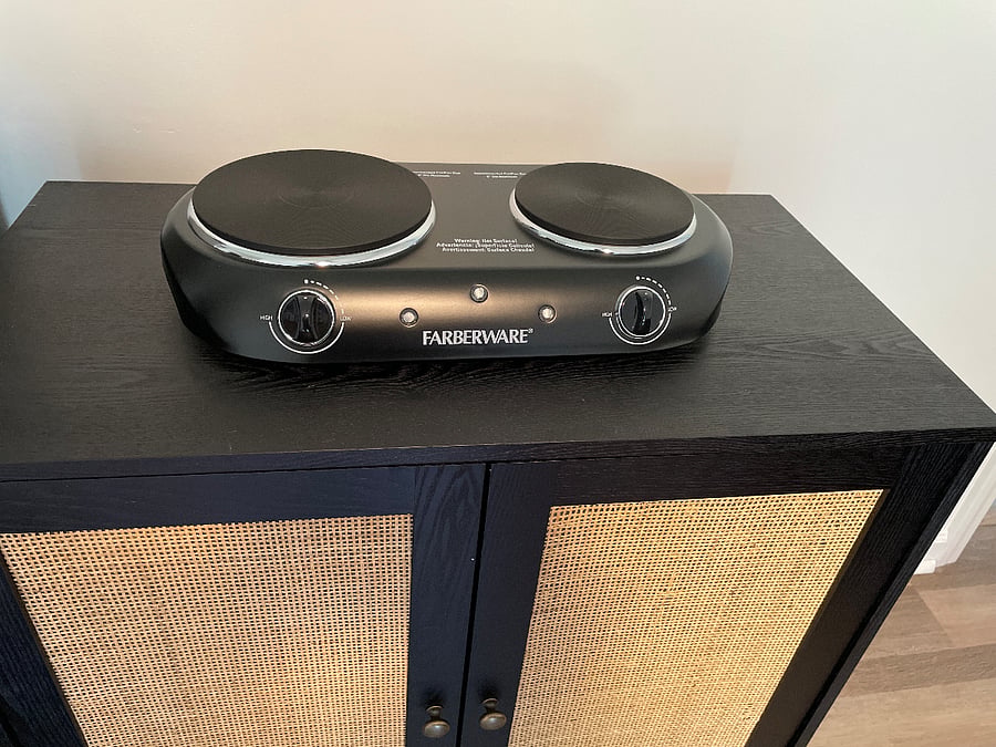 Double electric burner