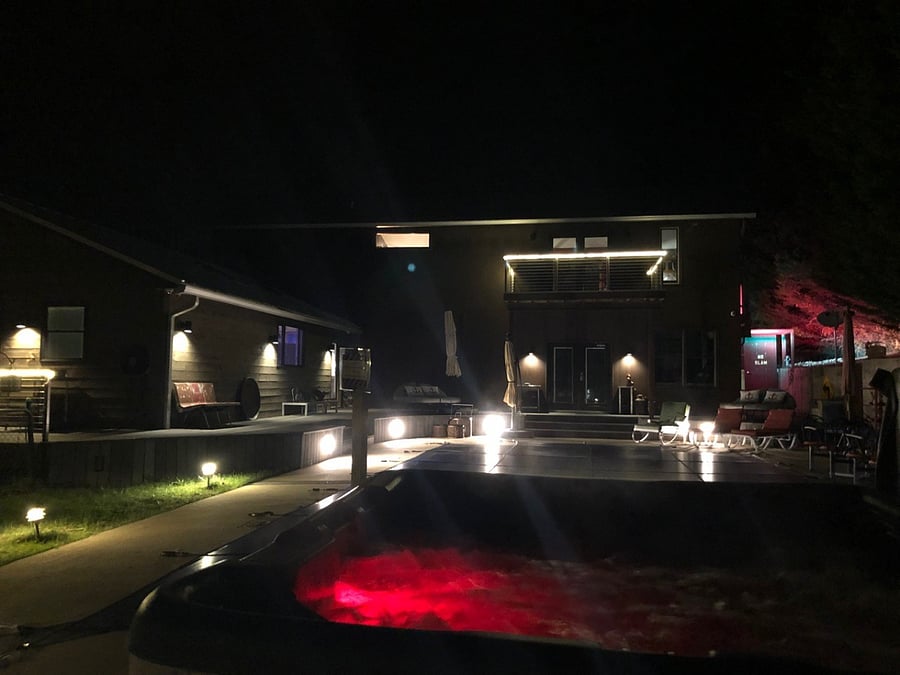 Hot Tub View of Utopia after Sunset