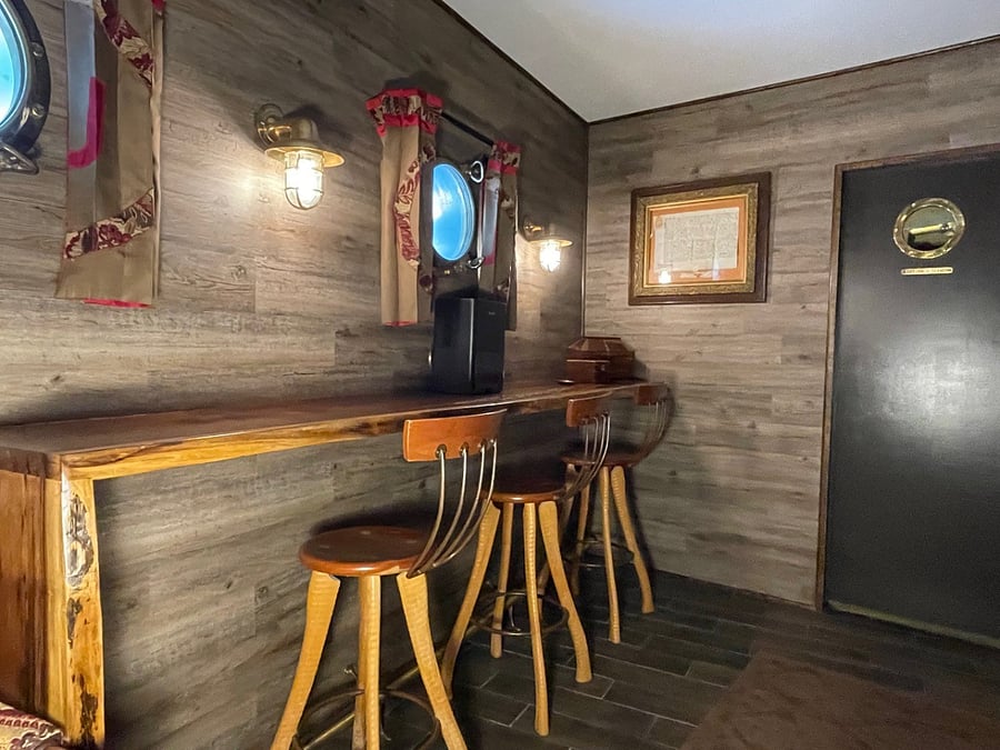 USS Utopia Black Walnut Table & Chairs