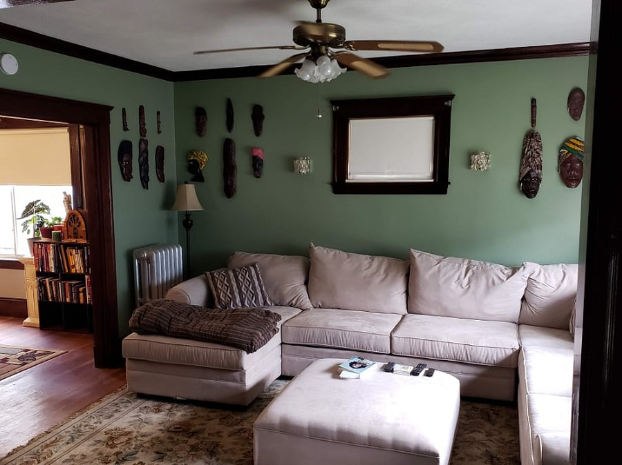 Living room with TV