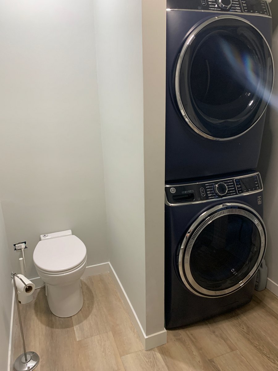 Laundry/Bath Room with toilet