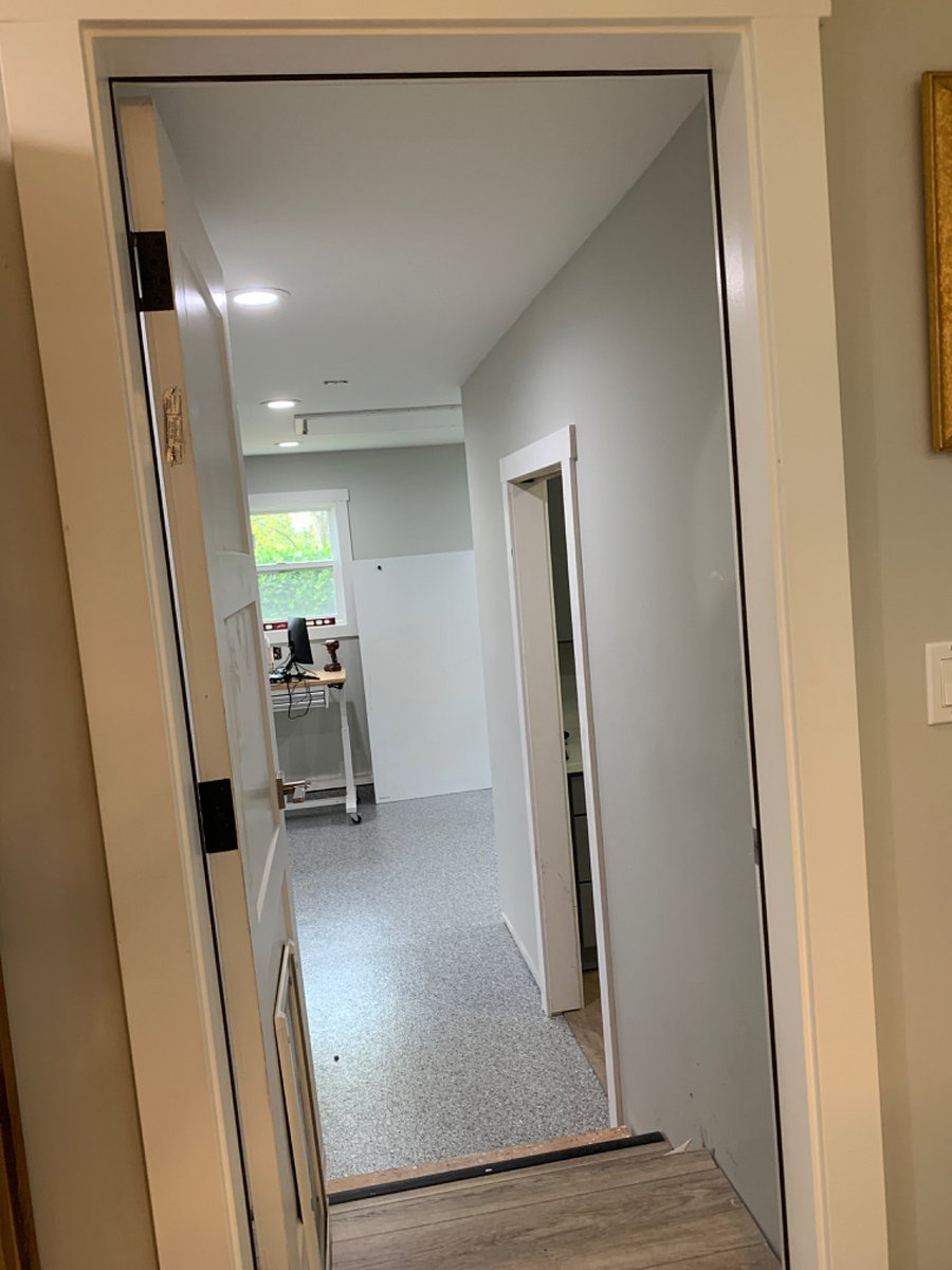 Entry to garage and laundry room from kitchen living area