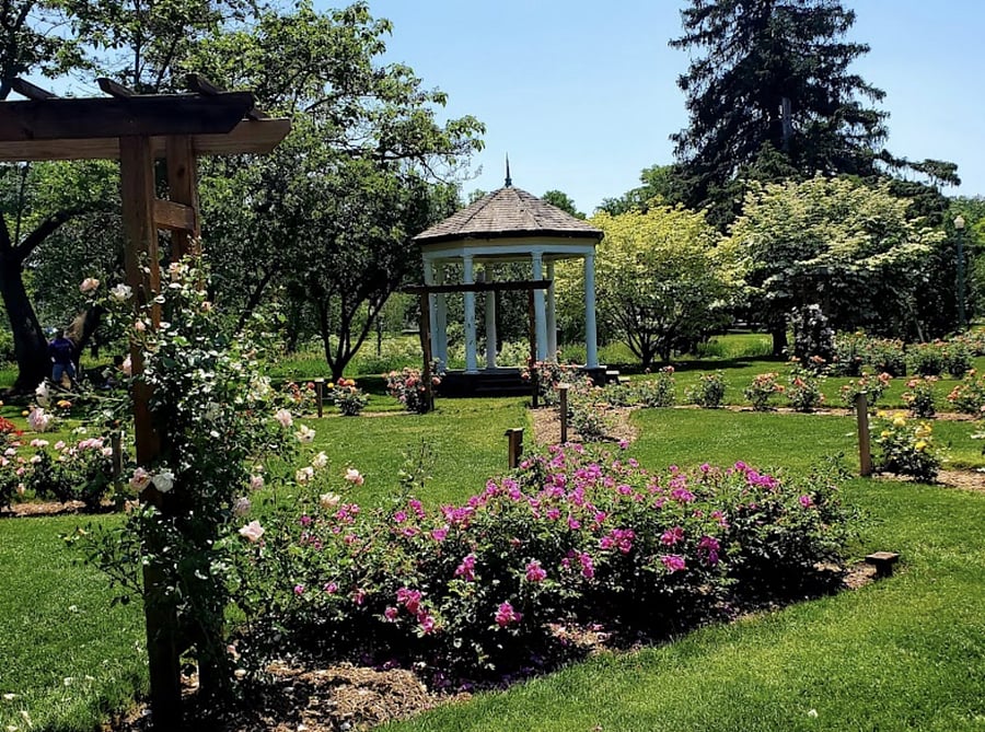 The Allentown Rose Gardens 1.4 miles away