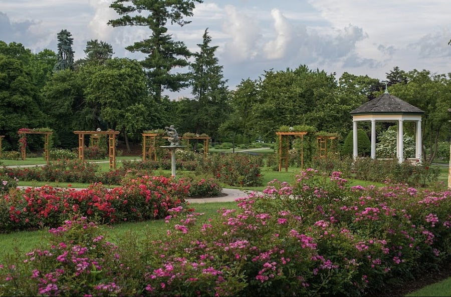 The Allentown Rose Gardens 1.4 miles away