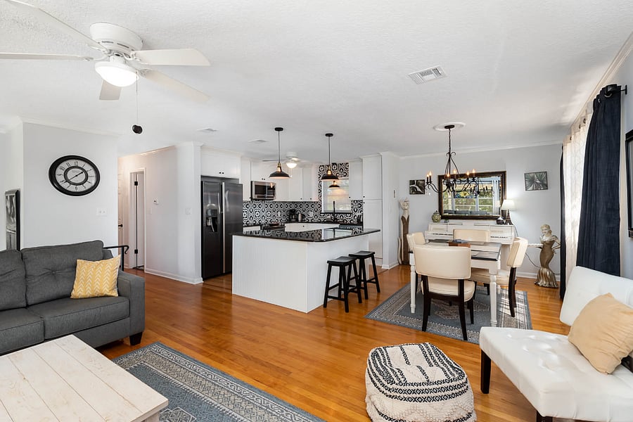 open floor plan upstairs