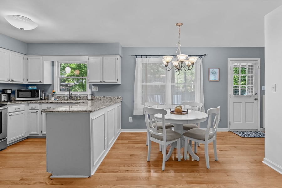 Cozy dining space with seating for four