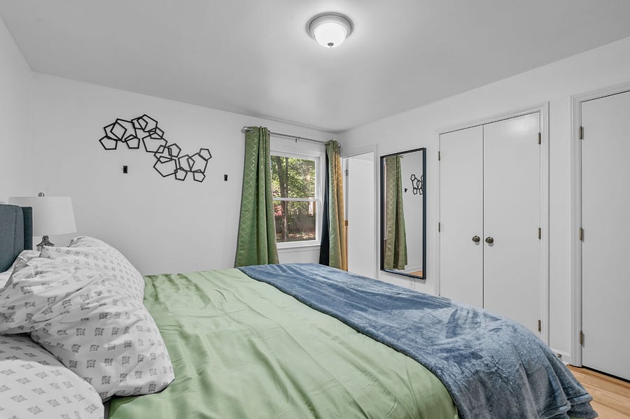 Master Bedroom with a king size mattress