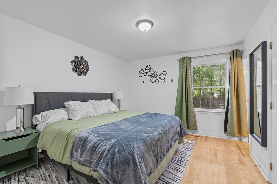 Master Bedroom with a king size mattress