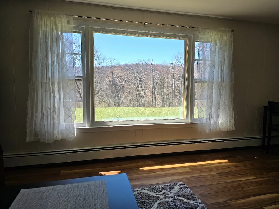 view from living room