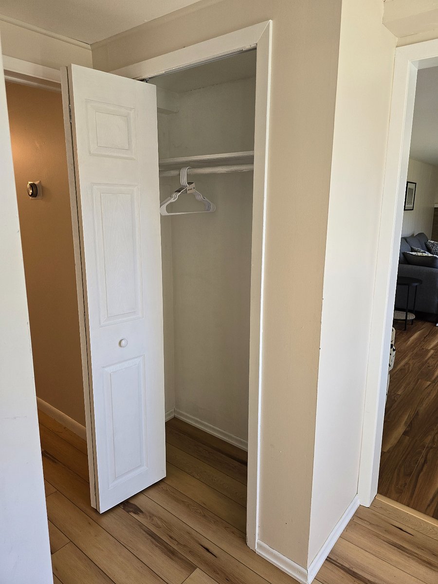 Hall closet near entrance