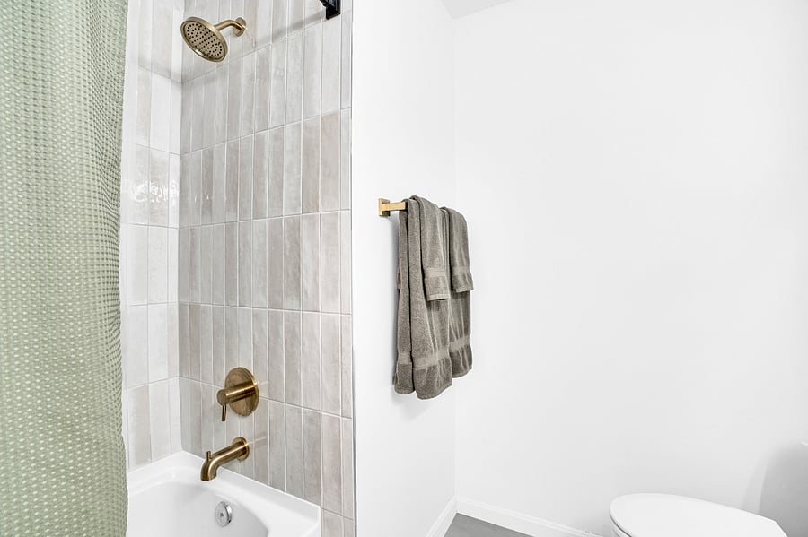 Ensuite bathroom in primary bedroom