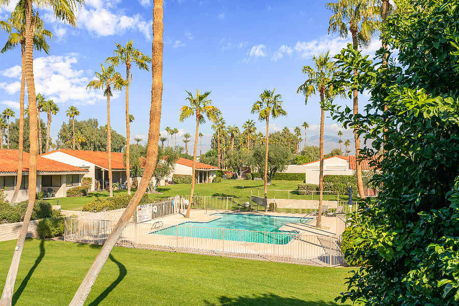 View to Pool from Upper Patio