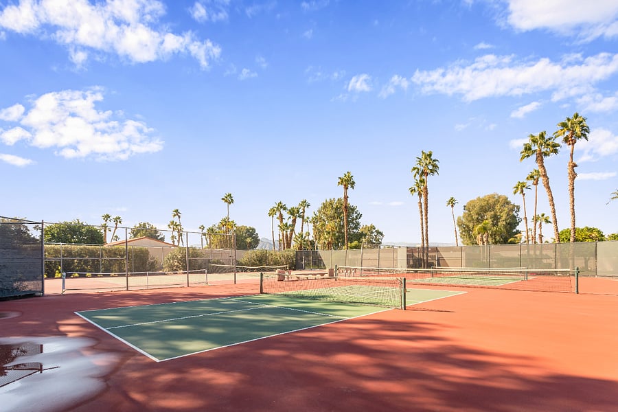 Pickleball & Tennis courts just steps away