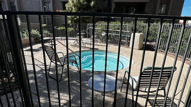 Jacuzzi spa right out front of unit