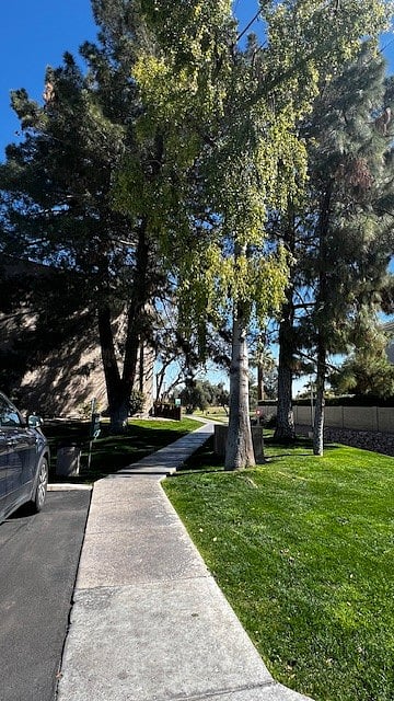 Entry to bike paths and golf course