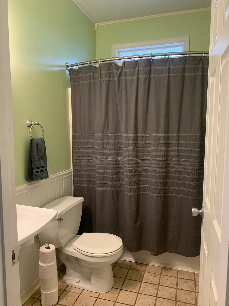 hall bathroom, tub shower