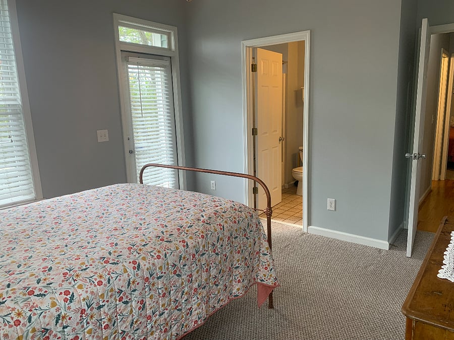 master bedroom with private bath