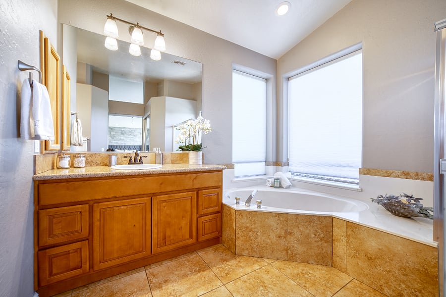 Master Bath tub and vanity