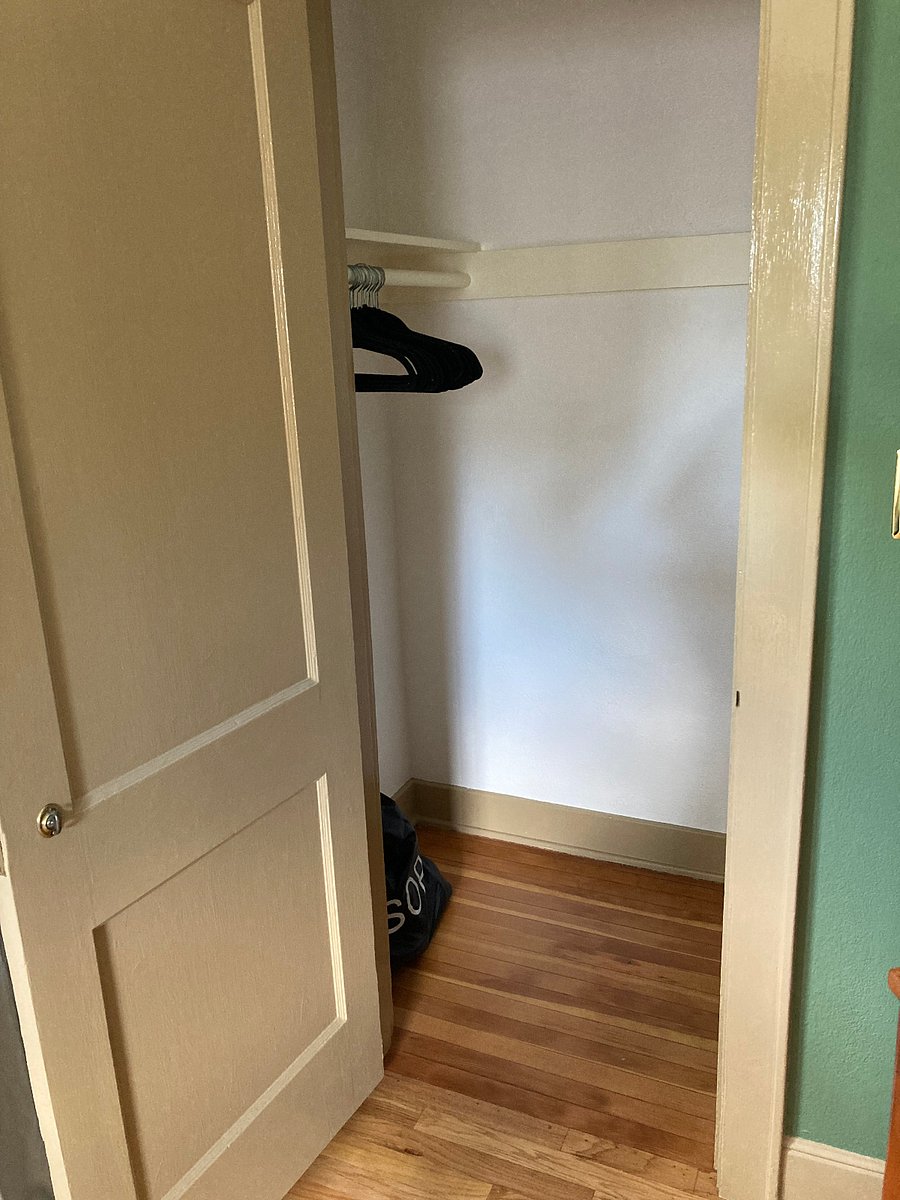 large bedroom closet, storage room