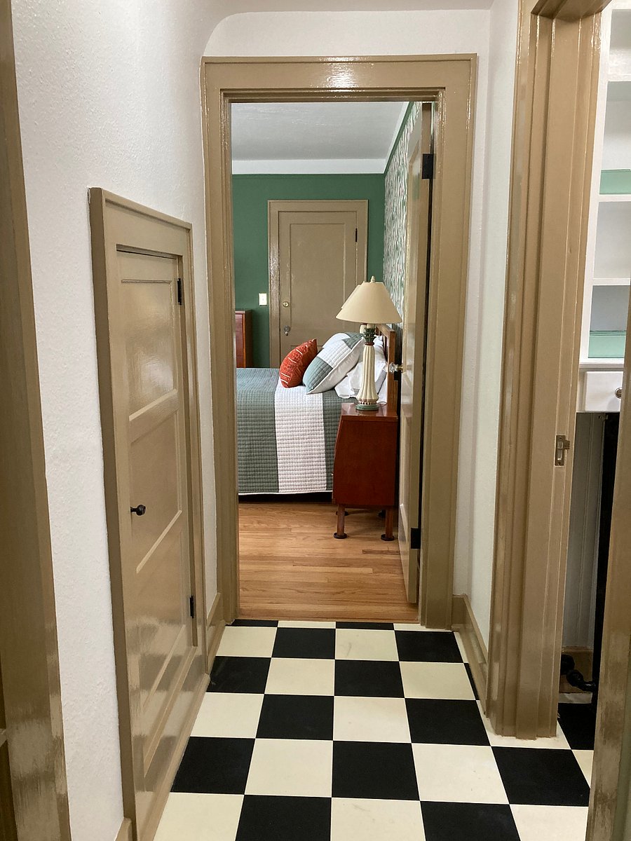 Looking from living area to bedroom