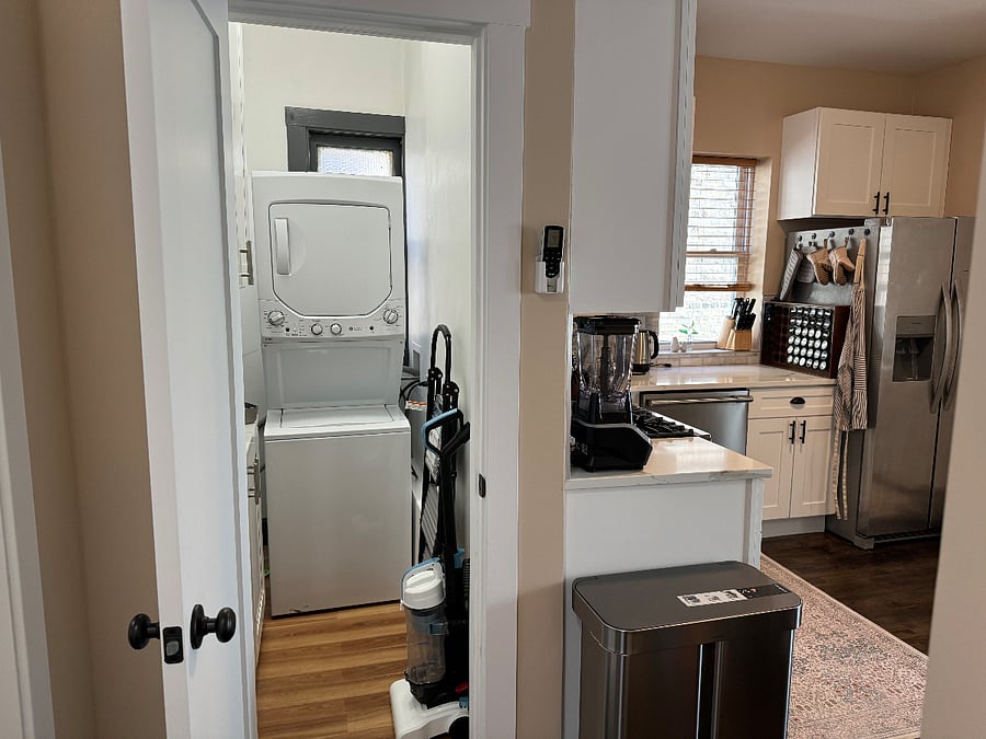 Laundry/kitchen view