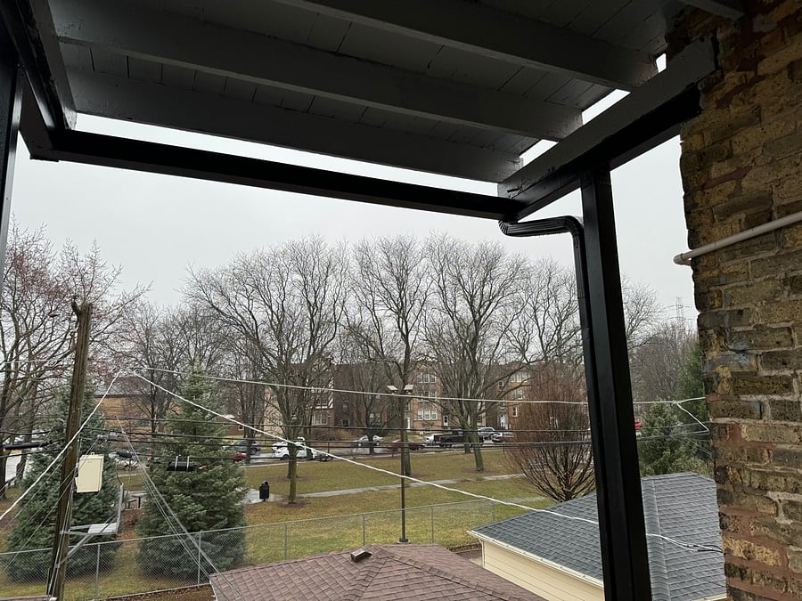 Back of the unit overlooking Lee Park
