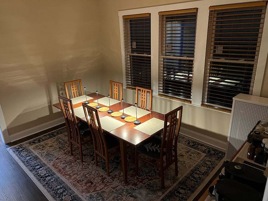 Dining room table