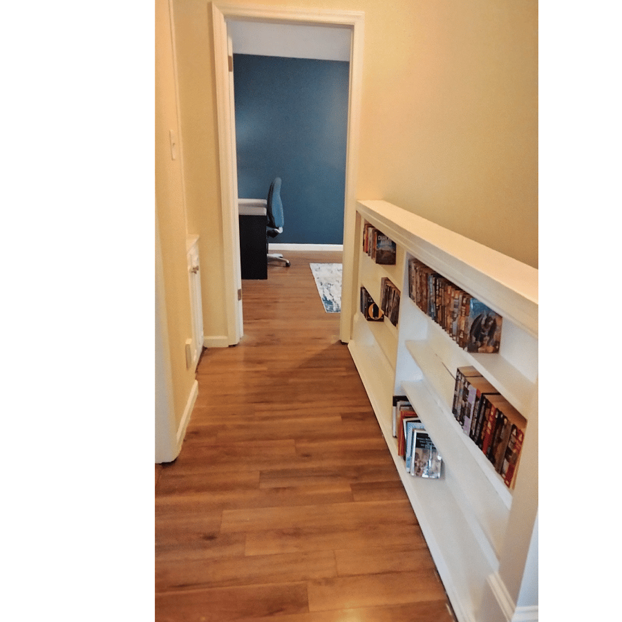 Upstairs hallway leading to bedroom