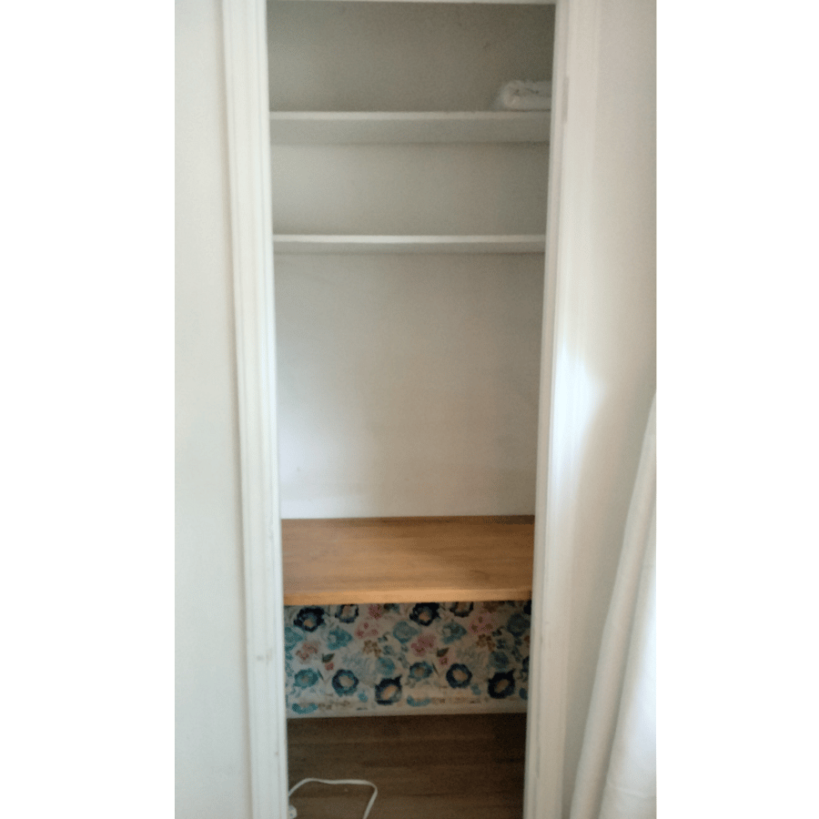 Closet in office / reading room