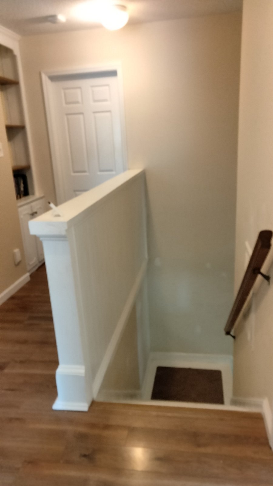 View into hallway from bedroom