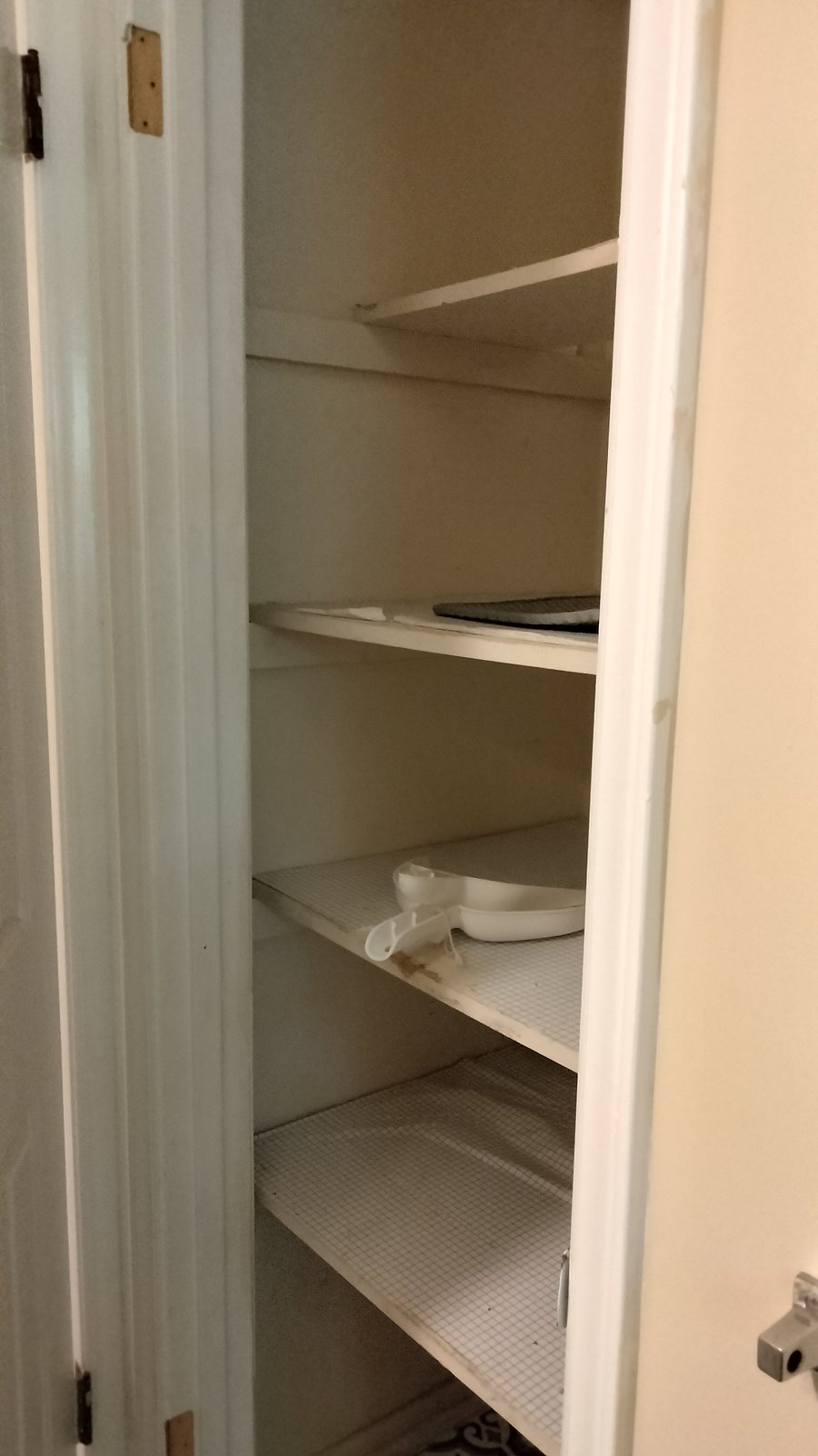 Hallway bathroom linen closet
