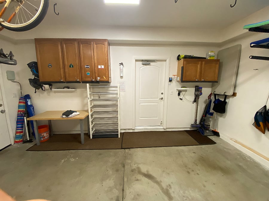 2-car garage on back of house facing alley. 2 additional cars can park on driveway in alley (for those busy summer days when you have guests).