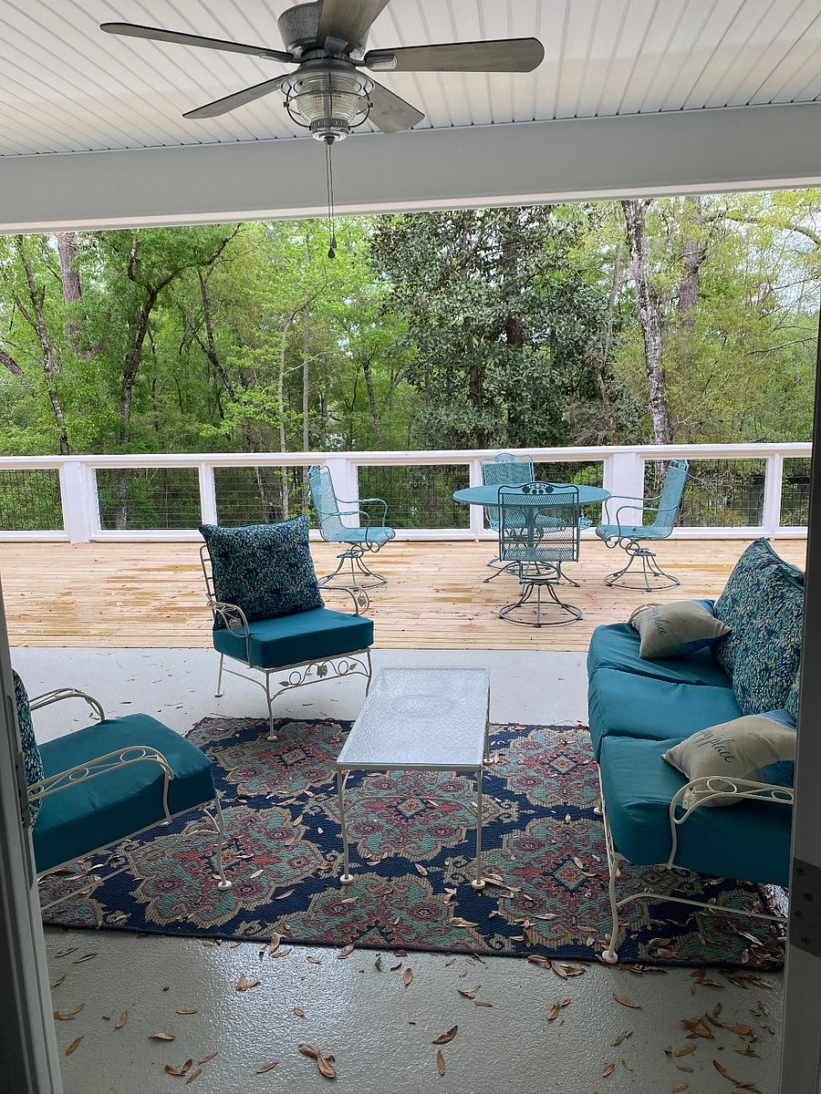 Back deck is 12x46 feet