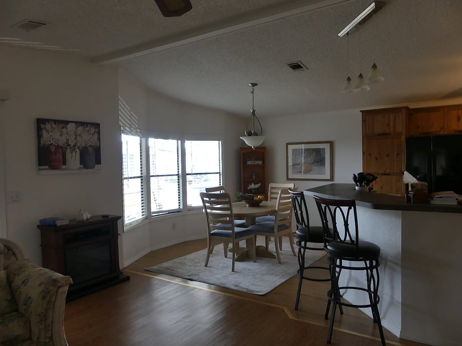 Dining room from the living roomaiar condit