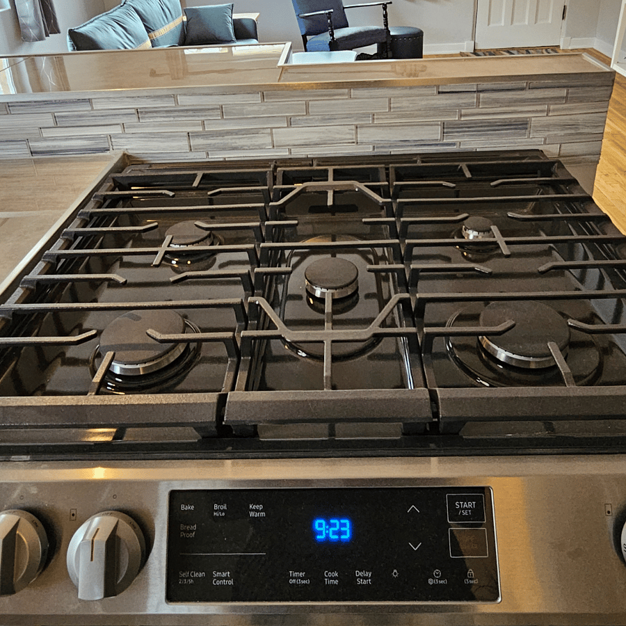 5 burner gas cook-top!