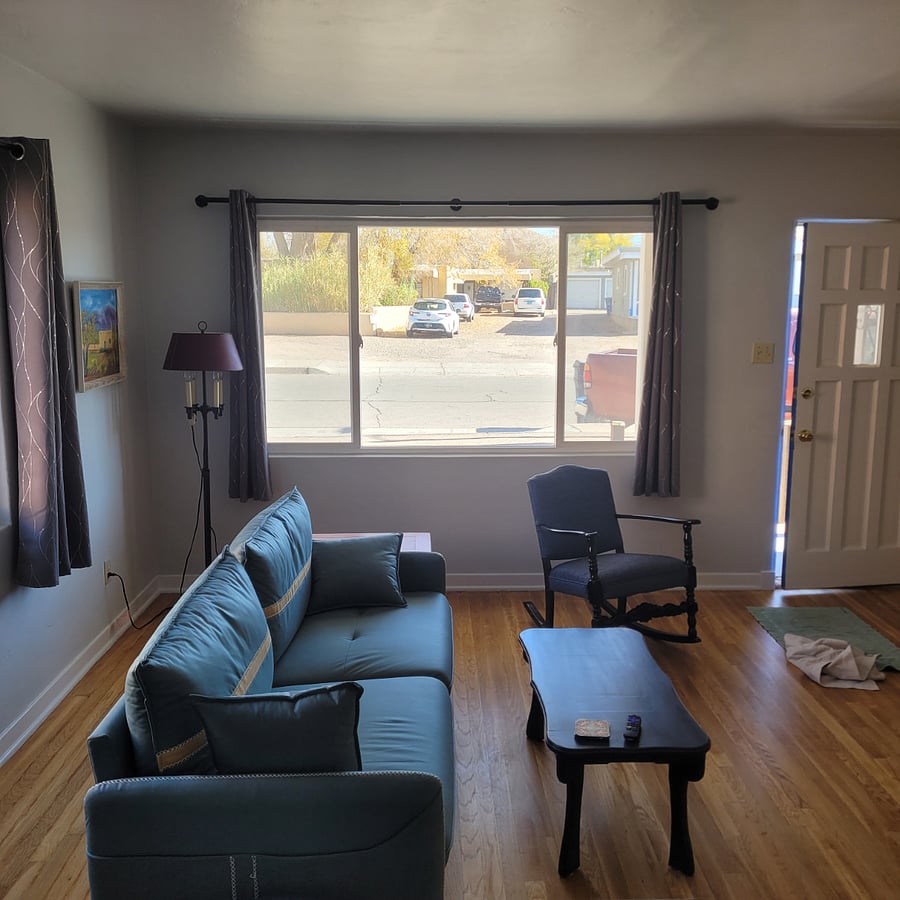Your parking space is right outside the window pictured here.