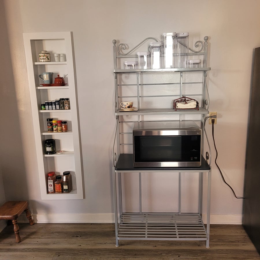 Custom built spice cabinet