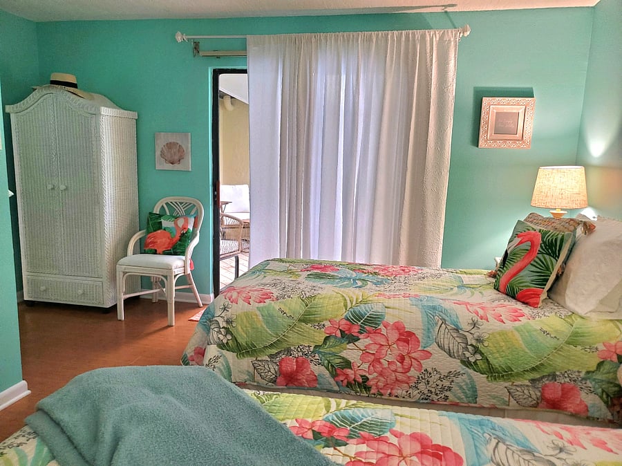 Bedroom 2 also opens to balcony