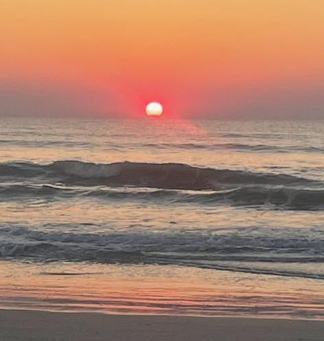 Sunset on the beach
