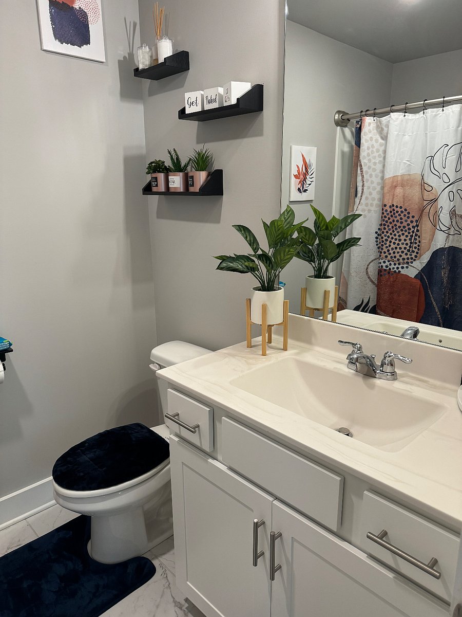 upstairs bathroom you will basically  have to self