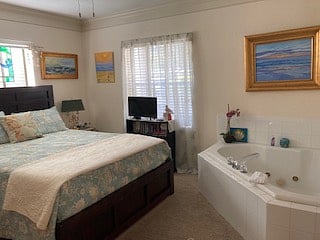 Bed 1, queen, jacuzzi tub