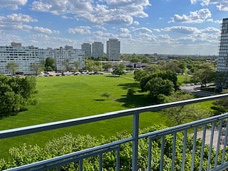 South view from the balcony.