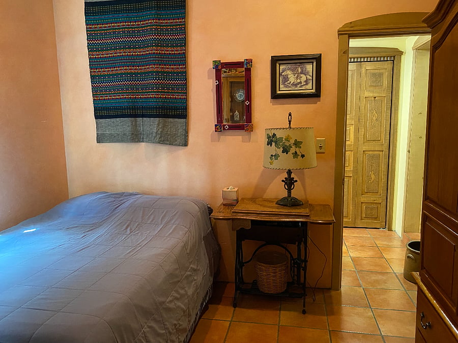 Guest bedroom with full-size bed, new mattress.