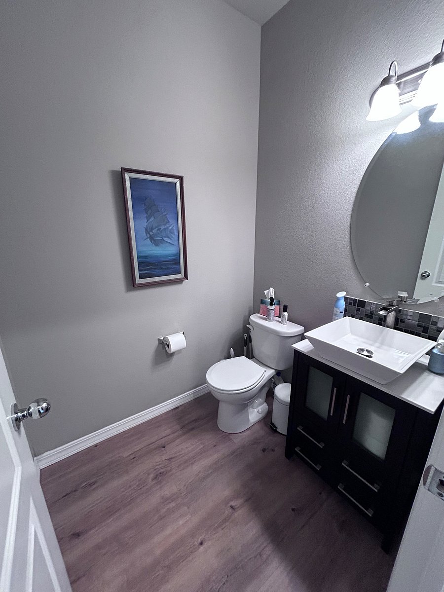 main level half-bath