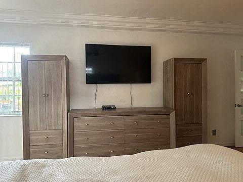 Master Bedroom - View from bed to TV
